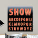 Red Show Letters