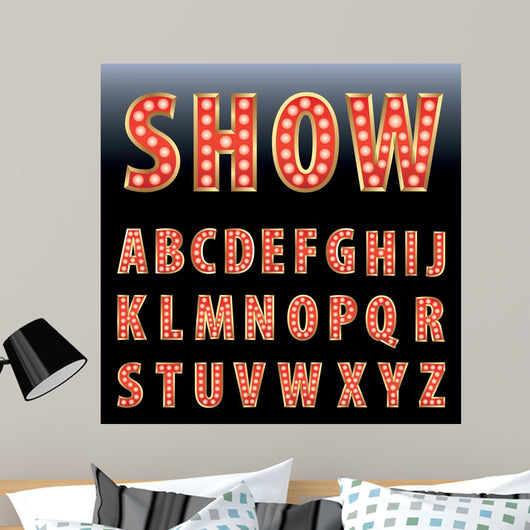Red Show Letters