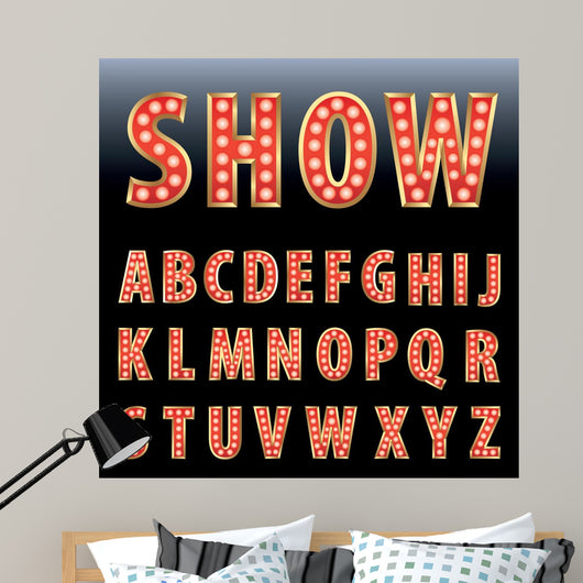 Red Show Letters