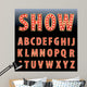 Red Show Letters