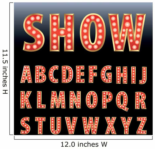 Red Show Letters