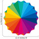 Color wheel Wall Decal