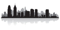 Philadelphia City Skyline Silhouette