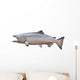 Big King or Chinook Salmon Isolated on White Wall Decal