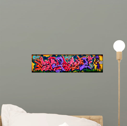 Amazing Colorful Graffiti Wall Mural