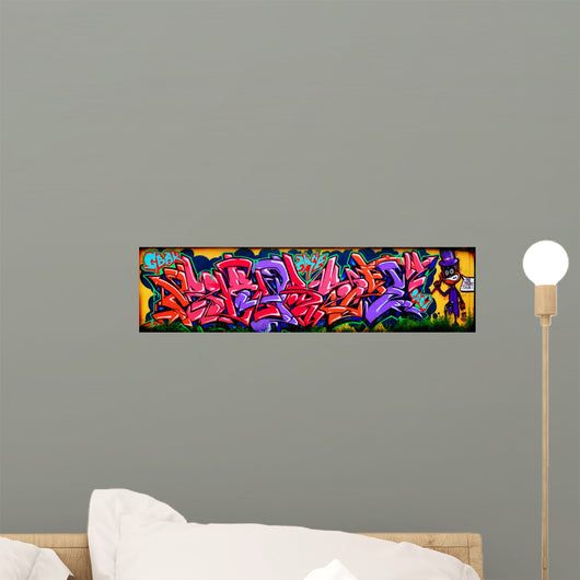 Amazing Colorful Graffiti Wall Mural