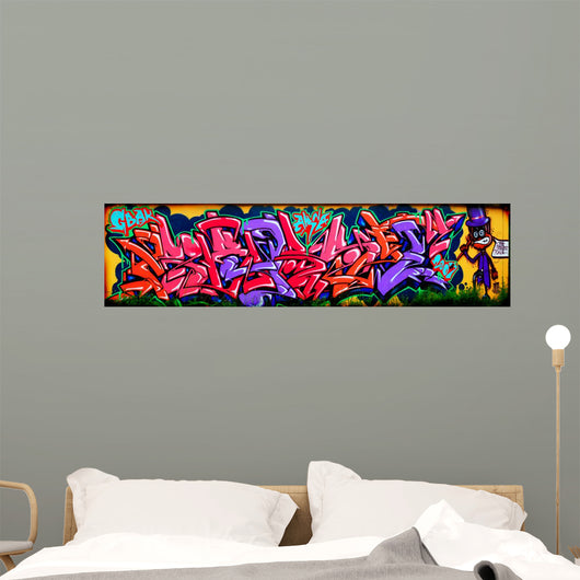 Amazing Colorful Graffiti Wall Mural