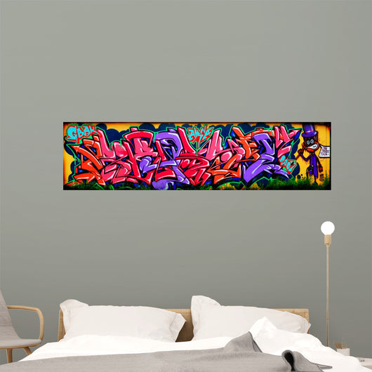 Amazing Colorful Graffiti Wall Mural