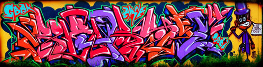 Amazing Colorful Graffiti Wall Mural