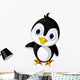 Cute Little Penguin Cartoon Wall Decal