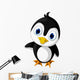 Cute Little Penguin Cartoon Wall Decal