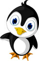 Cute Little Penguin Cartoon Wall Decal