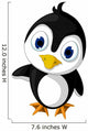 Cute Little Penguin Cartoon Wall Decal