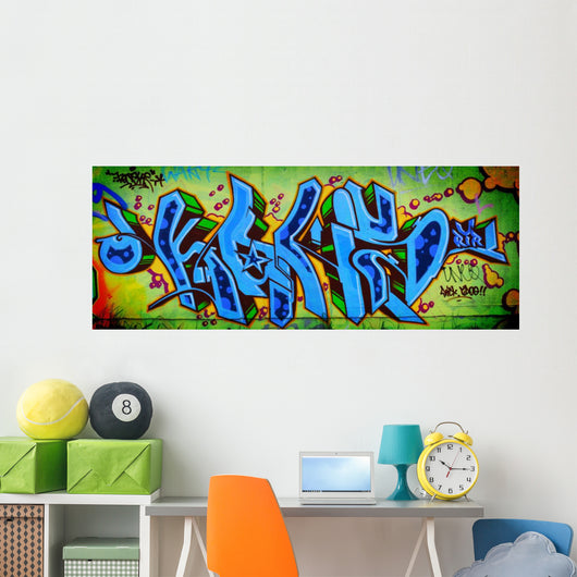 Amazing colorful graffiti Wall Mural