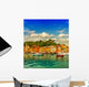Portofino village on Ligurian coast, mediterranean sea Wall Mural