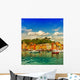 Portofino village on Ligurian coast, mediterranean sea Wall Mural