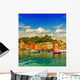 Portofino village on Ligurian coast, mediterranean sea Wall Mural