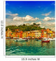 Portofino village on Ligurian coast, mediterranean sea Wall Mural
