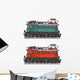 Two Steam Locomotives Wall Decal