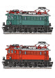Two Steam Locomotives Wall Decal
