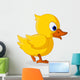 cute baby duck cartoon walking Wall Decal