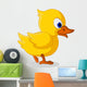 cute baby duck cartoon walking Wall Decal