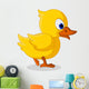 cute baby duck cartoon walking Wall Decal
