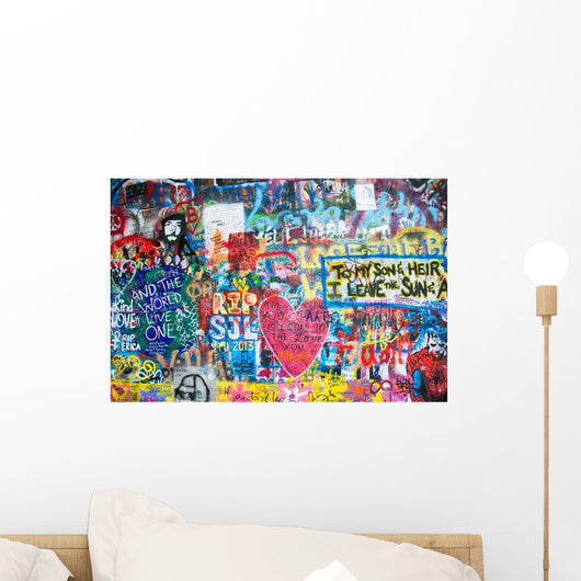Colorful John Lennon Wall