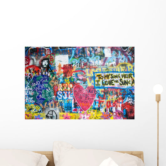 Colorful John Lennon Wall