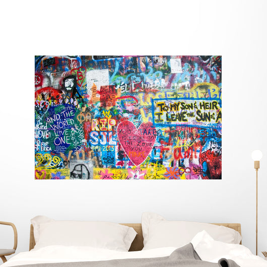 Colorful John Lennon Wall