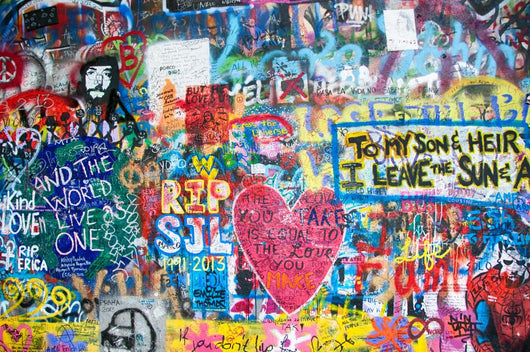 Colorful John Lennon Wall