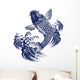 Japanese Carp Na Wall Decal