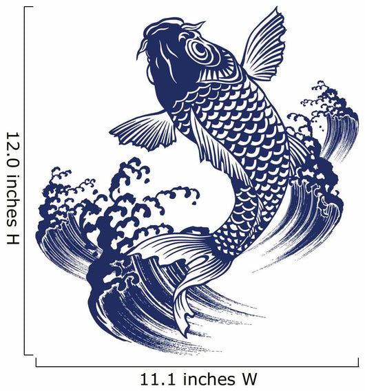 Japanese Carp Na Wall Decal