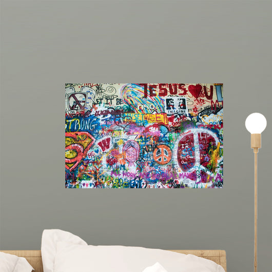 Colorful John Lennon Wall