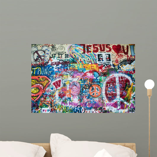 Colorful John Lennon Wall