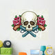 Skull Crossed Guns and