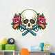 Skull Crossed Guns and