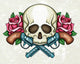 Skull Crossed Guns and