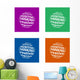 positive thinking - flat design - trend cololors Wall Decal