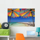 Beach and Umbrella Wall Mural