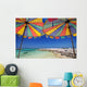 Beach and Umbrella Wall Mural
