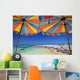 Beach and Umbrella Wall Mural