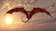 Attacking Red Dragon Wall Mural