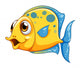 A Small Yellow Fish Wall Decal