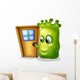 A monster knocking at the door Wall Decal