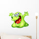 Green Slime Monster Wall Decal