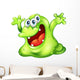 A green slime monster Wall Decal