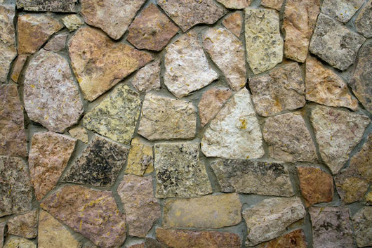 Yellow Stone Wall Wall Mural