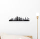 Kansas city skyline silhouette Wall Decal