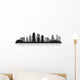 Kansas city skyline silhouette Wall Decal